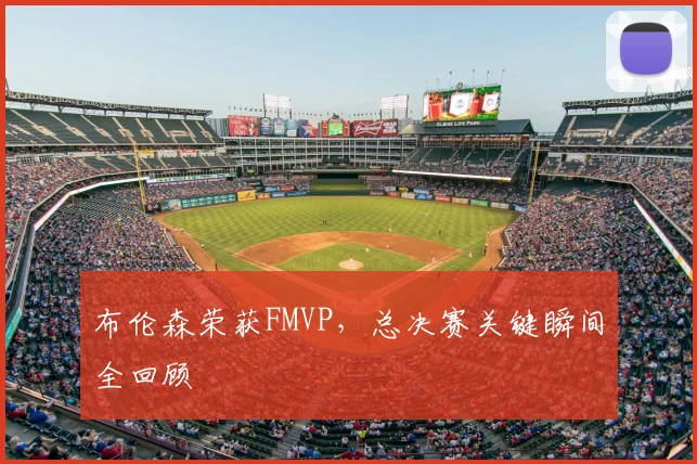 布伦森荣获FMVP，总决赛关键瞬间全回顾